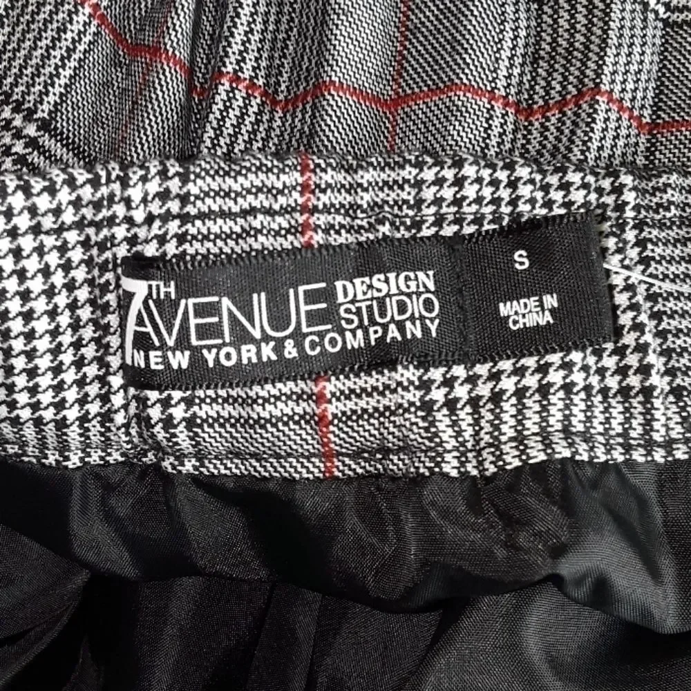 7th AVENUE Design plaid pleated skirt